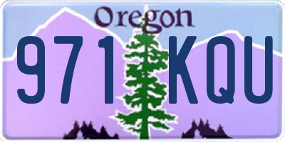 OR license plate 971KQU