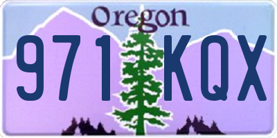 OR license plate 971KQX