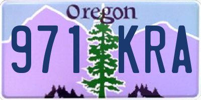 OR license plate 971KRA