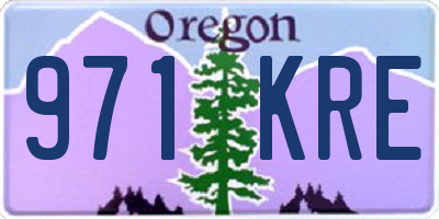 OR license plate 971KRE