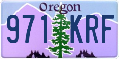 OR license plate 971KRF
