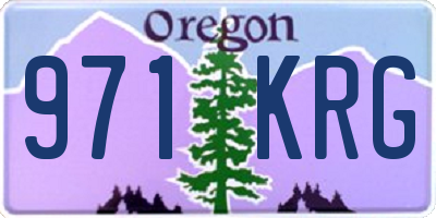 OR license plate 971KRG