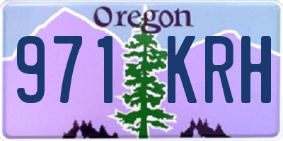 OR license plate 971KRH