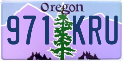 OR license plate 971KRU