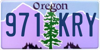 OR license plate 971KRY