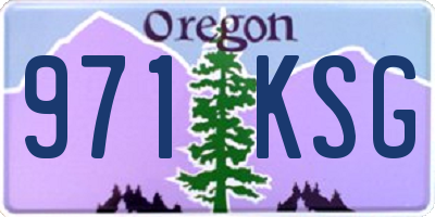 OR license plate 971KSG