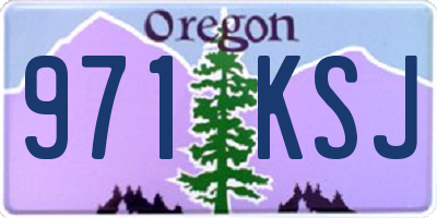 OR license plate 971KSJ