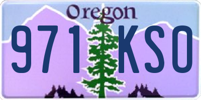 OR license plate 971KSO