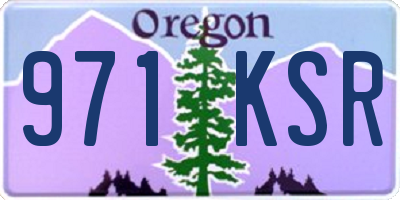 OR license plate 971KSR