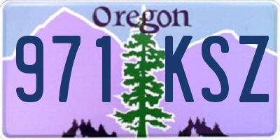 OR license plate 971KSZ