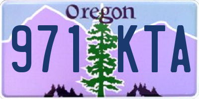 OR license plate 971KTA