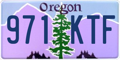 OR license plate 971KTF