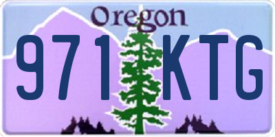 OR license plate 971KTG