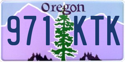 OR license plate 971KTK