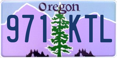 OR license plate 971KTL