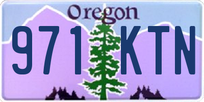 OR license plate 971KTN