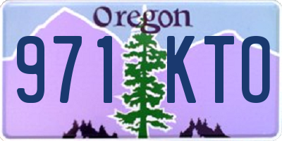 OR license plate 971KTO