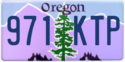 OR license plate 971KTP
