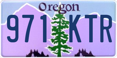 OR license plate 971KTR