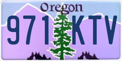 OR license plate 971KTV