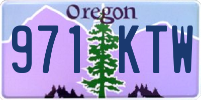OR license plate 971KTW