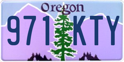 OR license plate 971KTY