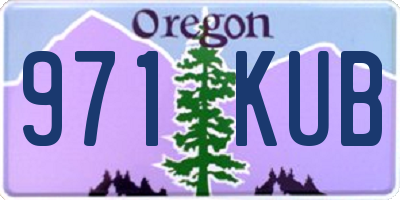 OR license plate 971KUB