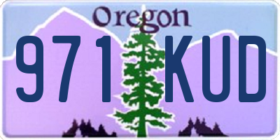 OR license plate 971KUD