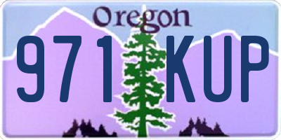 OR license plate 971KUP