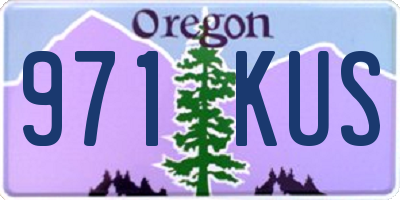 OR license plate 971KUS