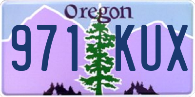 OR license plate 971KUX