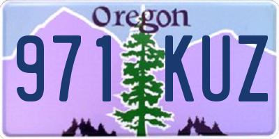OR license plate 971KUZ