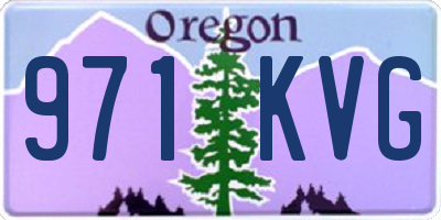 OR license plate 971KVG