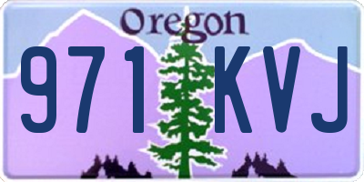 OR license plate 971KVJ