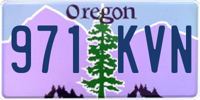OR license plate 971KVN