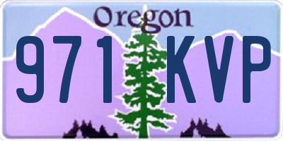 OR license plate 971KVP