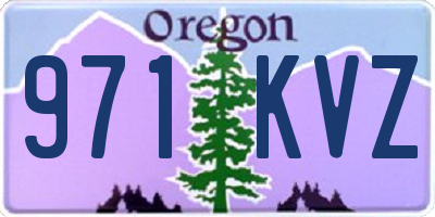 OR license plate 971KVZ