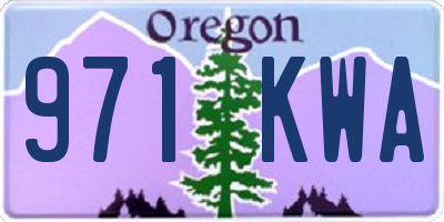 OR license plate 971KWA