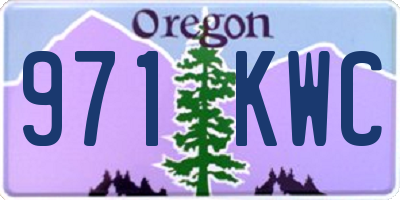 OR license plate 971KWC