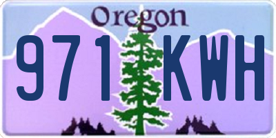OR license plate 971KWH