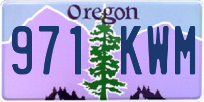 OR license plate 971KWM