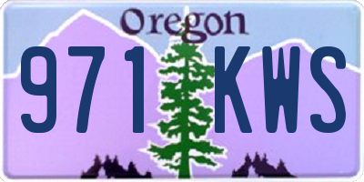 OR license plate 971KWS