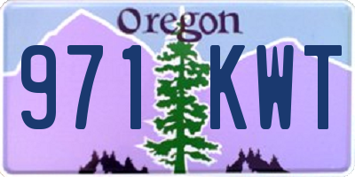 OR license plate 971KWT
