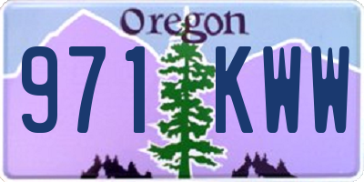 OR license plate 971KWW