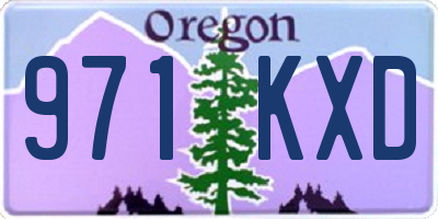 OR license plate 971KXD