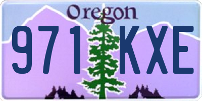 OR license plate 971KXE