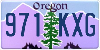 OR license plate 971KXG