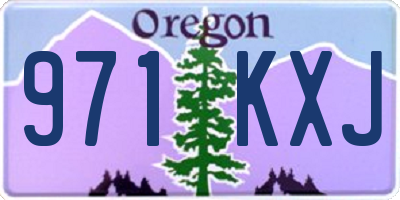 OR license plate 971KXJ
