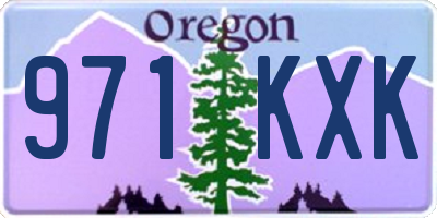 OR license plate 971KXK