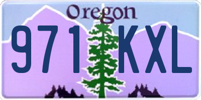 OR license plate 971KXL